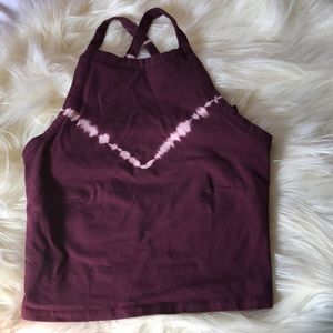 Athletic top with sport bra insert